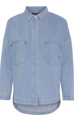 Online Skjorte - Ivana - Blue Denim Skjorter