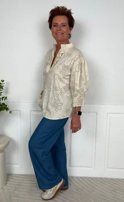 Sale Skjorte - Linda - Beige Skjorter