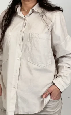 Skjorte - Coline - Beige Skjorter