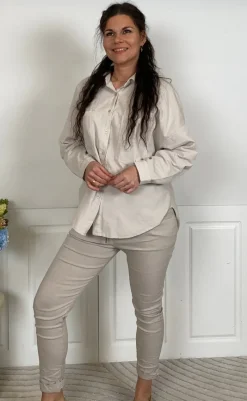 Skjorte - Coline - Beige Skjorter