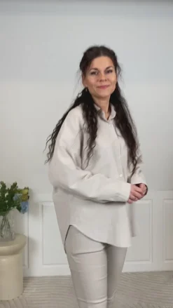 Skjorte - Coline - Beige Skjorter