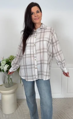 Sale Skjorte - Faustina - Beige Skjorter