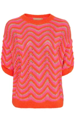 Clearance Strik - Alphonsine - Orange Striktrøjer & Sweat