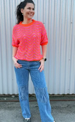 Clearance Strik - Alphonsine - Orange Striktrøjer & Sweat