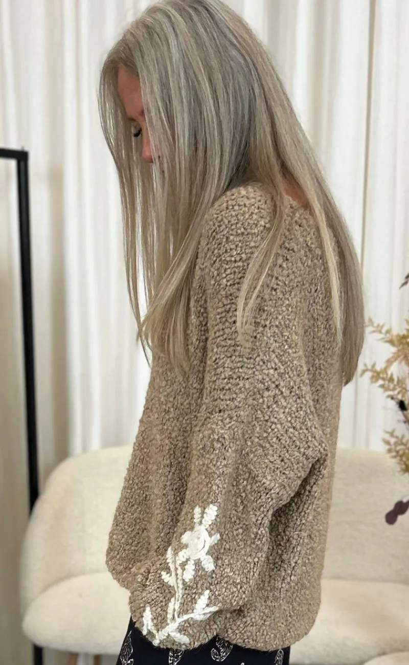 Discount Strik - Iria - Light Camel Striktrøjer & Sweat