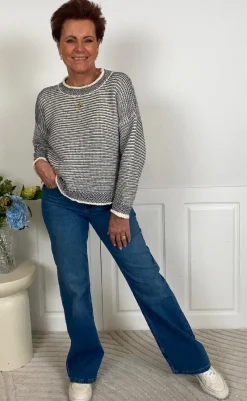 Best Strik - Melinda - Grigio/Tempesta Striktrøjer & Sweat