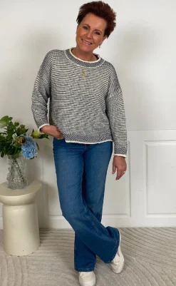 Best Strik - Melinda - Grigio/Tempesta Striktrøjer & Sweat