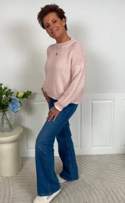 Sale Strik - Melinda - Grigio/Alba Striktrøjer & Sweat