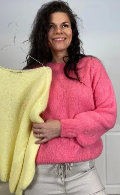 Strik - Rosa - Primula Striktrøjer & Sweat