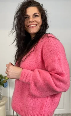 Discount Strik - Rosa - Pink Striktrøjer & Sweat