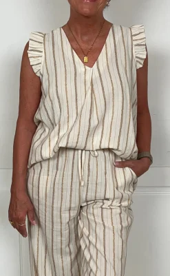 Top - Angelica - Brown T-shirts & Toppe