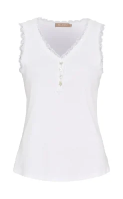 Discount Top - Gaia - White T-shirts & Toppe