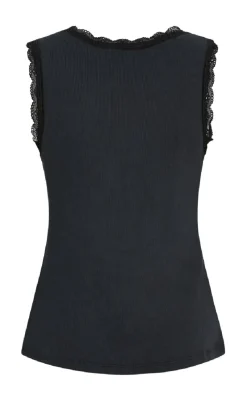 Hot Top - Gaia - Black T-shirts & Toppe