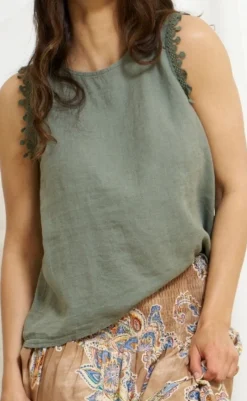 Discount Top - Holly - Military T-shirts & Toppe