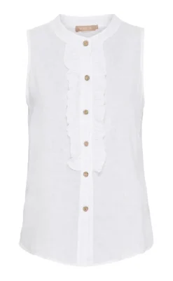 Hot Top - Malene - Optical White T-shirts & Toppe