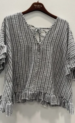 Hot Top - Matilda - Nero T-shirts & Toppe