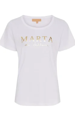 New T-shirt - Jeanette -  Optisk White T-shirts & Toppe