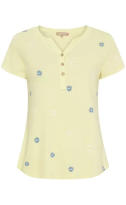 Clearance T-Shirt - Cecilie - Giallo T-shirts & Toppe