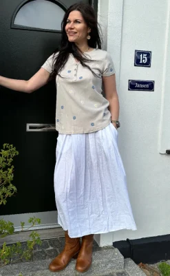 Clearance T-Shirt - Cecilie - Beige T-shirts & Toppe