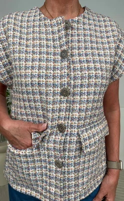 Clearance Vest - Loretta - Blue Veste