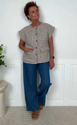 Clearance Vest - Loretta - Blue Veste