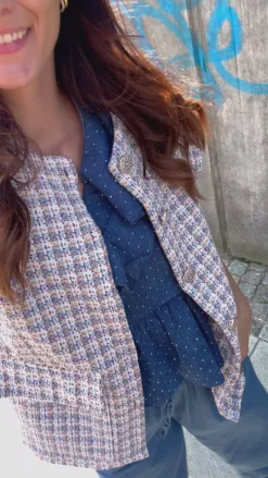 Clearance Vest - Loretta - Blue Veste