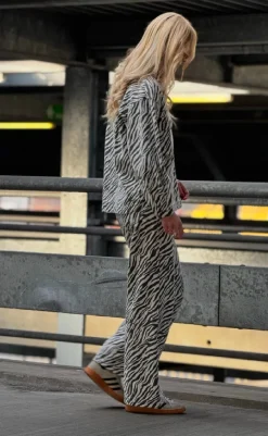 Outlet Jeans - Adanna Zebra - Black Bukser & Jeans