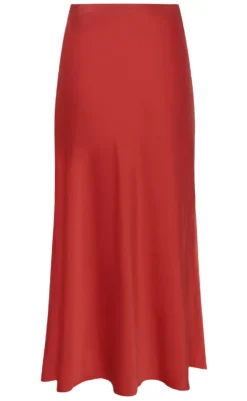 Hot Nederdel - Gebry Satin - Fiery Red Nederdele