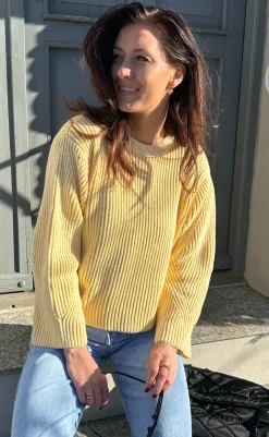 Best Striktrøje - Colina Jumper - Pastel Yellow Striktrøjer & Sweat