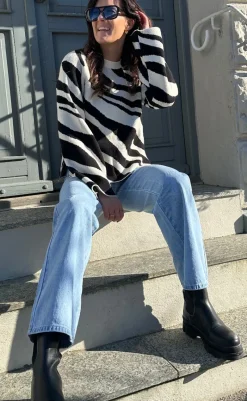 Discount Striktrøje - Dania - Black Striktrøjer & Sweat