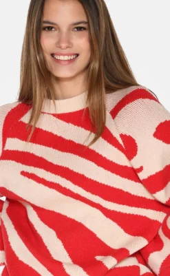 Online Striktrøje - Dania - Fiery Red Striktrøjer & Sweat