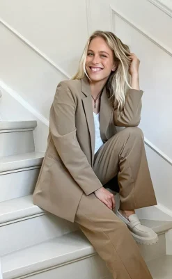 Discount Blazer - Avery Suit - Dusty Brown Blazere & Indejakker