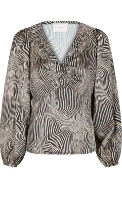 Best Bluse - Istana Floating Wave - Dark Sand Bluser