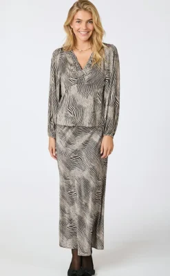 Best Bluse - Istana Floating Wave - Dark Sand Bluser