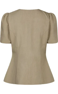 Clearance Bluse - Jules - Dark Taupe Bluser