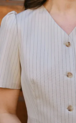 Hot Bluse - Jules - Sand Bluser