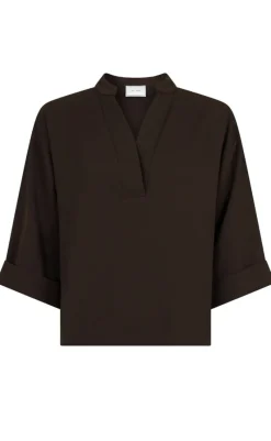Online Bluse - Luma - Brown Bluser
