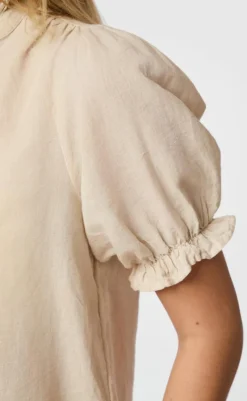 New Bluse - Odesa Linen - Sand Bluser