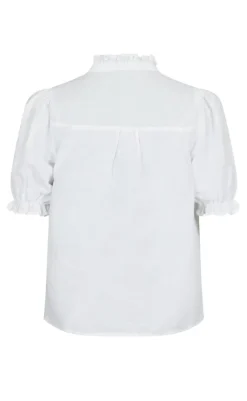 Outlet Bluse - Odesa Linen - White Bluser