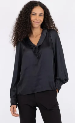 Outlet Bluse - Pellini - Black Bluser