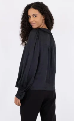 Outlet Bluse - Pellini - Black Bluser