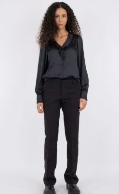 Outlet Bluse - Pellini - Black Bluser