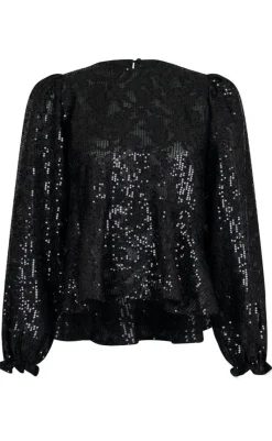 Sale Bluse - Rizzo Sequins - Black Bluser
