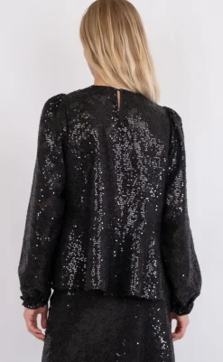 Sale Bluse - Rizzo Sequins - Black Bluser