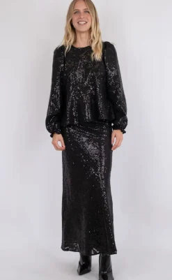 Sale Bluse - Rizzo Sequins - Black Bluser