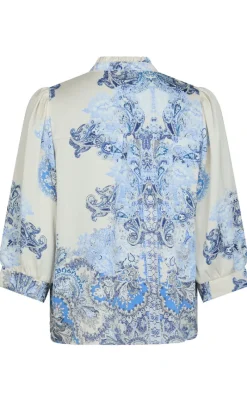 Best Bluse - Roselle Artist - Powder Blue Bluser