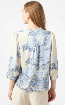 Best Bluse - Roselle Artist - Powder Blue Bluser