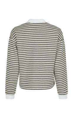 Best Bluse - Sara Stripe - Sand Bluser