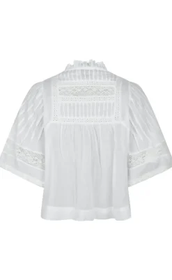 Outlet Bluse - Siama S Voile - White Bluser