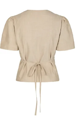 Sale Bluse - Simoni Stripe - Sand Bluser